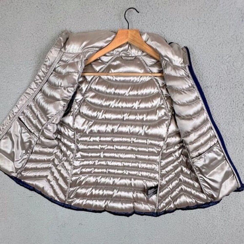 BERNARDO WOMENS BLUE PUFFER VEST GOOSE DOWN SIZE M - Picture 4 of 10